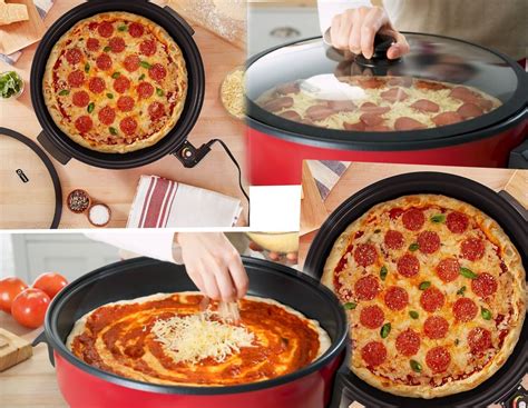 cooking pizza in an electric oven